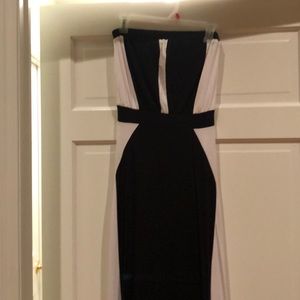 Buffalo Black and white dress strapless dress